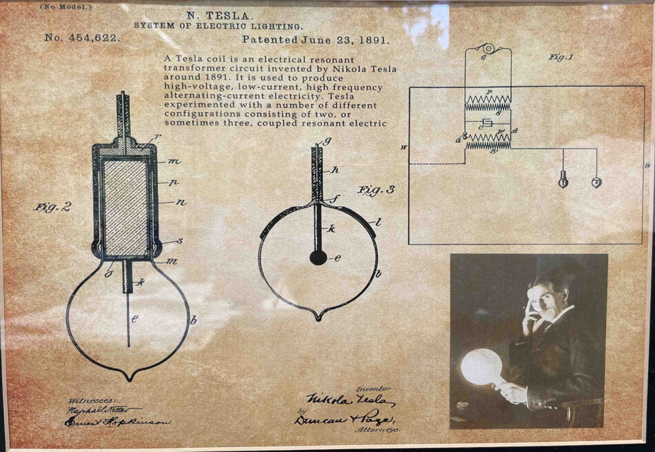 Nikola Tesla, systém elektrického osvětlení