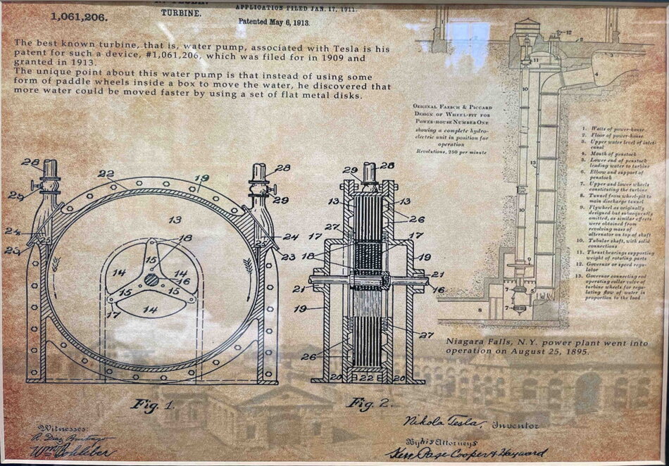 Nikola Tesla, turbína