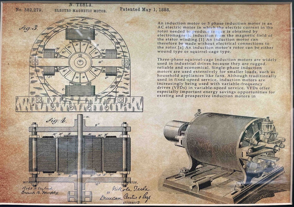 Nikola Tesla, Elektromagnetický motor